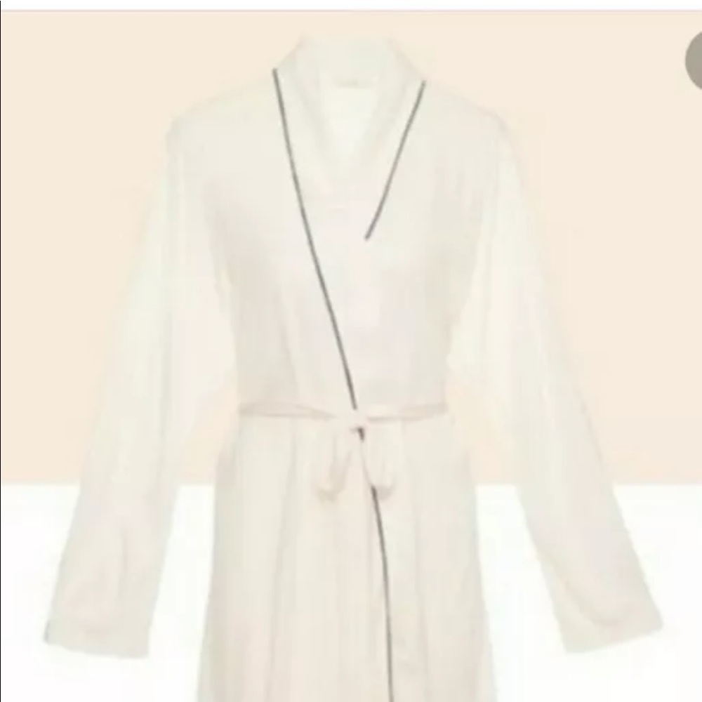Eberjey bath robe The Wrap Robe size L/XL blush pink NWT